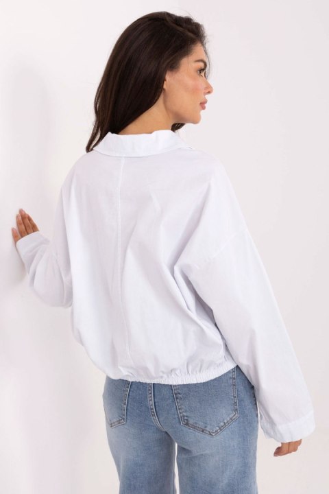 Koszula Damska Model IT-KS-FL9273.86 White - Rue Paris Koszula Damska Model IT-KS-FL9273.86 White - Rue Paris
