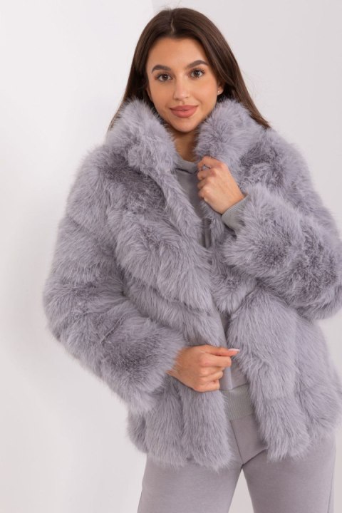 Kurtka Damska Model AT-KR-2386.00P Grey - AT Kurtka Damska Model AT-KR-2386.00P Grey - AT