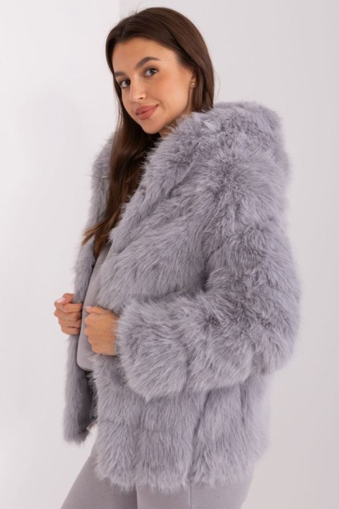 Kurtka Damska Model AT-KR-2386.00P Grey - AT Kurtka Damska Model AT-KR-2386.00P Grey - AT