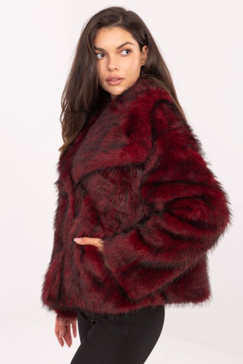 Kurtka Damska Model IT-KR-2501.43P Bordo - Rue Paris Kurtka Damska Model IT-KR-2501.43P Bordo - Rue Paris