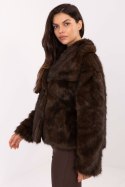 Kurtka Damska Model IT-KR-2501.43P Dark Brown - Rue Paris