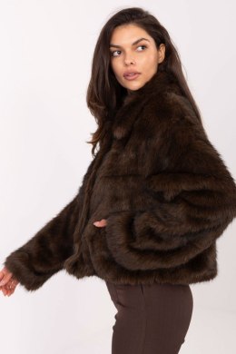 Kurtka Damska Model IT-KR-2502.50 Dark Brown - Rue Paris