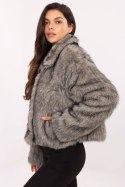 Kurtka Damska Model IT-KR-2502.50 Grey - Rue Paris Kurtka Damska Model IT-KR-2502.50 Grey - Rue Paris