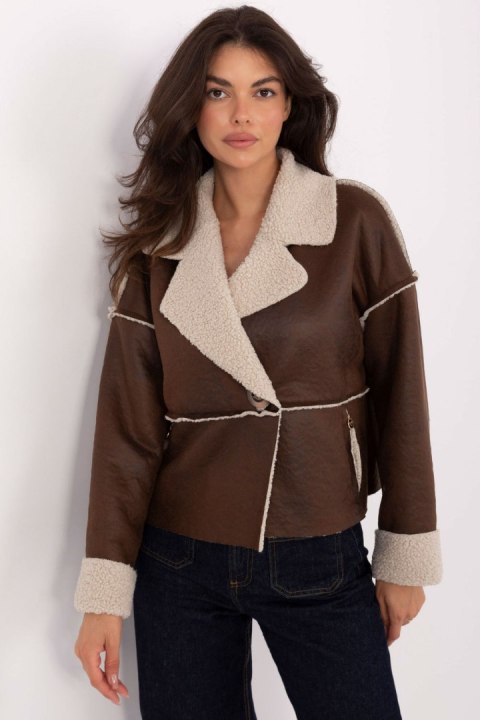 Kurtka Damska Model IT-KR-95701.96 Brown - Factory Price Kurtka Damska Model IT-KR-95701.96 Brown - Factory Price