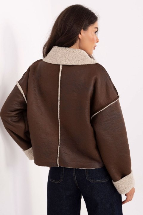 Kurtka Damska Model IT-KR-95701.96 Brown - Factory Price Kurtka Damska Model IT-KR-95701.96 Brown - Factory Price