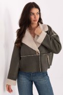 Kurtka Damska Model IT-KR-95701.96 Khaki - Factory Price Kurtka Damska Model IT-KR-95701.96 Khaki - Factory Price
