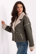 Kurtka Damska Model IT-KR-95701.96 Khaki - Factory Price Kurtka Damska Model IT-KR-95701.96 Khaki - Factory Price
