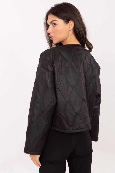 Kurtka Damska Model IT-KR-FL8357.82 Black - Rue Paris Kurtka Damska Model IT-KR-FL8357.82 Black - Rue Paris