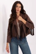 Kurtka Damska Model MI-KR-22895.65 Brown - Rue Paris Kurtka Damska Model MI-KR-22895.65 Brown - Rue Paris