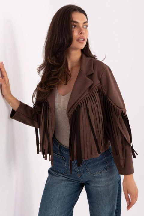 Kurtka Damska Model MI-KR-22895.65 Brown - Rue Paris Kurtka Damska Model MI-KR-22895.65 Brown - Rue Paris
