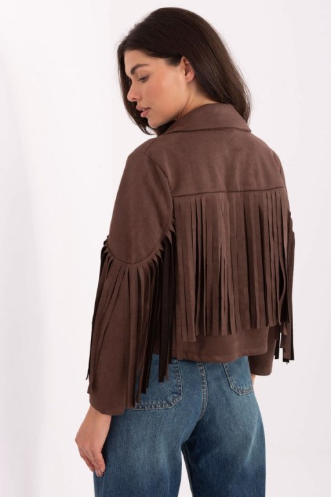 Kurtka Damska Model MI-KR-22895.65 Brown - Rue Paris Kurtka Damska Model MI-KR-22895.65 Brown - Rue Paris