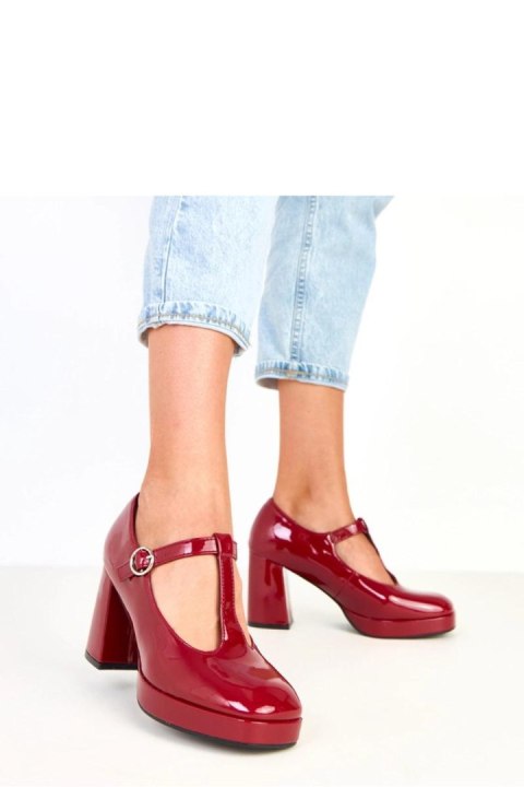 Półbuty Model Adaoha 101-6 Bordo - Solea Półbuty Model Adaoha 101-6 Bordo - Solea