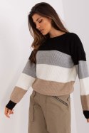 Sweter Damski Model BA-SW-8024.57P Black/Beige - Badu