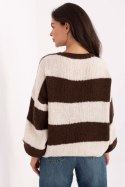 Sweter Damski Model MI-SW-0109.79 Brown - Rue Paris Sweter Damski Model MI-SW-0109.79 Brown - Rue Paris