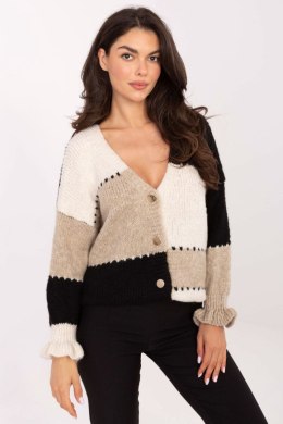 Sweter Damski Model MI-SW-0903.87 Black/Beige - Rue Paris