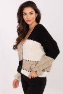 Sweter Damski Model MI-SW-0903.87 Black/Beige - Rue Paris