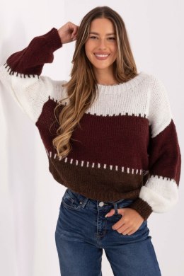 Sweter Damski Model MI-SW-3181.22 Bordo - Rue Paris
