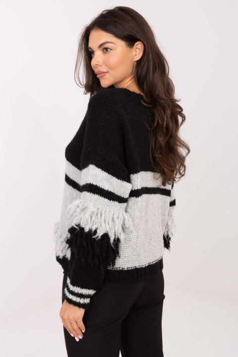 Sweter Damski Model MI-SW-3211.31 Black - Italy Moda Sweter Damski Model MI-SW-3211.31 Black - Italy Moda