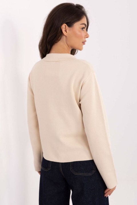 Sweter Damski Model PM-SW-CV6659.86 Light Beige - Factory Price Sweter Damski Model PM-SW-CV6659.86 Light Beige - Factory Price