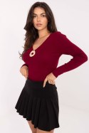 Sweter Damski Model PM-SW-DF61034.76 Bordo - Factory Price Sweter Damski Model PM-SW-DF61034.76 Bordo - Factory Price