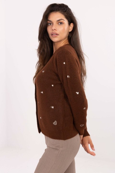 Sweter Damski Model PM-SW-F510.29 Brown - Factory Price Sweter Damski Model PM-SW-F510.29 Brown - Factory Price
