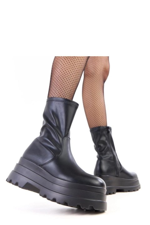 Botki Model Arison E8608 Black - Solea Botki Model Arison E8608 Black - Solea