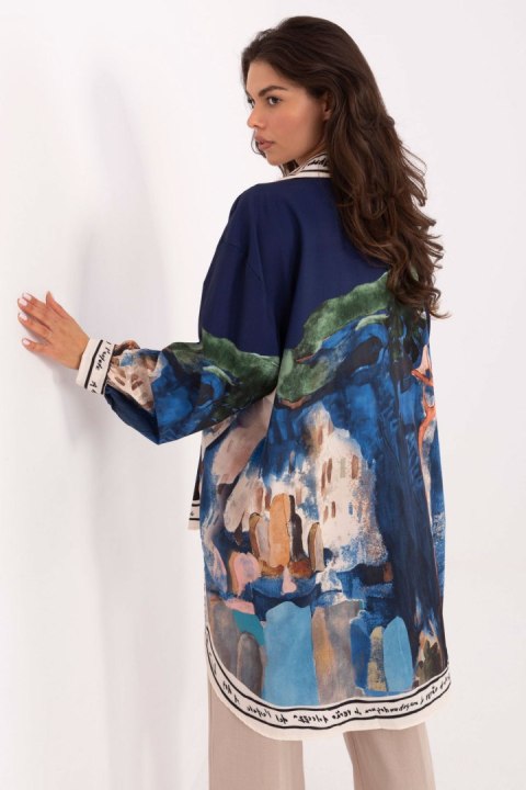 Koszula Damska Model IT-KS-18729.12 Navy - Rue Paris Koszula Damska Model IT-KS-18729.12 Navy - Rue Paris