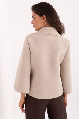 Płaszcz Damski Model IT-KR-FL8159.24 Beige - Rue Paris