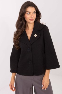 Płaszcz Damski Model IT-KR-FL8159.24 Black - Rue Paris