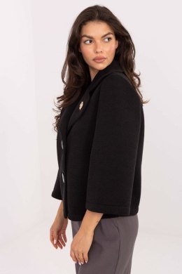Płaszcz Damski Model IT-KR-FL8159.24 Black - Rue Paris