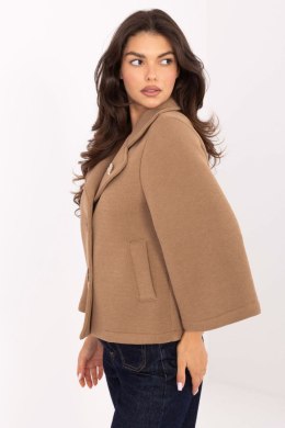Płaszcz Damski Model IT-KR-FL8159.24 Camel - Rue Paris