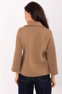 Płaszcz Damski Model IT-KR-FL8159.24 Camel - Rue Paris Płaszcz Damski Model IT-KR-FL8159.24 Camel - Rue Paris
