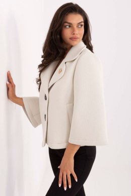 Płaszcz Damski Model IT-KR-FL8159.24 Light Beige - Rue Paris