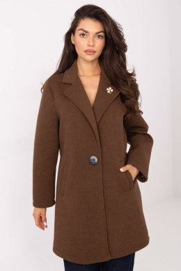 Płaszcz Damski Model IT-PL-FL8153.60 Brown - Rue Paris