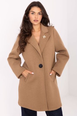 Płaszcz Damski Model IT-PL-FL8153.60 Camel - Rue Paris