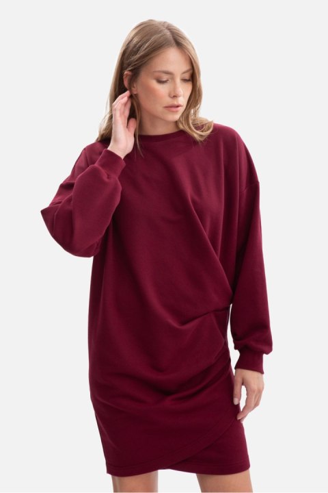 Sukienka Model B298 Burgund - BeWear Sukienka Model B298 Burgund - BeWear