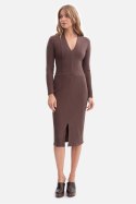 Sukienka Model B307 Brown - BeWear Sukienka Model B307 Brown - BeWear