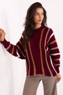 Sweter Damski Model IT-SW-93115.13 Bordo - Factory Price