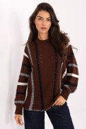 Sweter Damski Model IT-SW-93115.13 Brown - Factory Price Sweter Damski Model IT-SW-93115.13 Brown - Factory Price