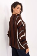 Sweter Damski Model IT-SW-93115.13 Brown - Factory Price Sweter Damski Model IT-SW-93115.13 Brown - Factory Price