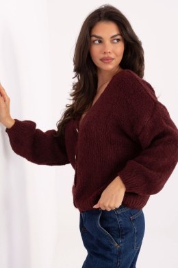 Sweter Damski Model MI-SW-0309.89 Bordo - Rue Paris