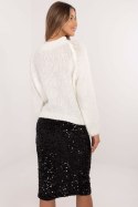 Sweter Damski Model MI-SW-1311.31 Ecru - Italy Moda Sweter Damski Model MI-SW-1311.31 Ecru - Italy Moda
