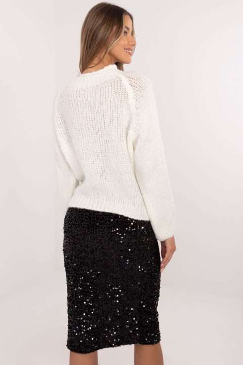 Sweter Damski Model MI-SW-1311.31 Ecru - Italy Moda Sweter Damski Model MI-SW-1311.31 Ecru - Italy Moda