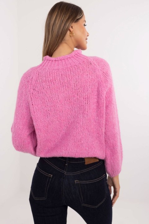 Sweter Damski Model MI-SW-1311.31 Pink - Italy Moda Sweter Damski Model MI-SW-1311.31 Pink - Italy Moda