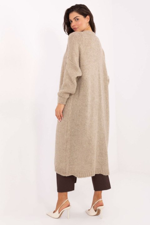 Sweter Kardigan Model MI-SW-WM6155.82 Beige - Italy Moda Sweter Kardigan Model MI-SW-WM6155.82 Beige - Italy Moda