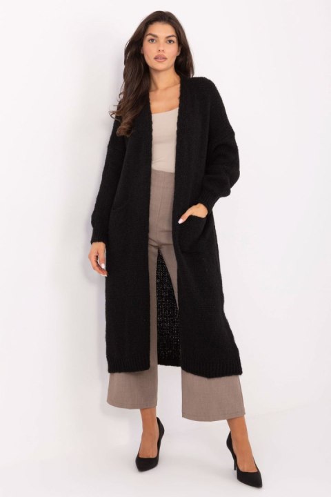Sweter Kardigan Model MI-SW-WM6155.82 Black - Italy Moda Sweter Kardigan Model MI-SW-WM6155.82 Black - Italy Moda