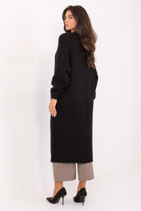 Sweter Kardigan Model MI-SW-WM6155.82 Black - Italy Moda Sweter Kardigan Model MI-SW-WM6155.82 Black - Italy Moda