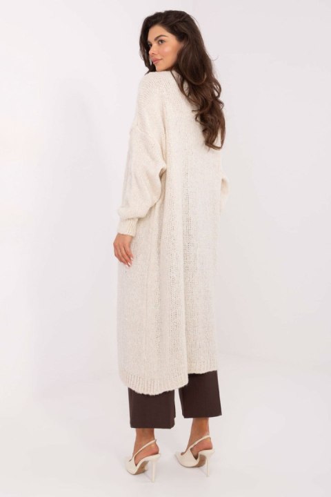 Sweter Kardigan Model MI-SW-WM6155.82 Light Beige - Italy Moda Sweter Kardigan Model MI-SW-WM6155.82 Light Beige - Italy Moda