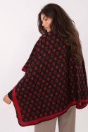 Sweter Ponczo Model AT-PN-7661.89 Black/Red - Factory Price