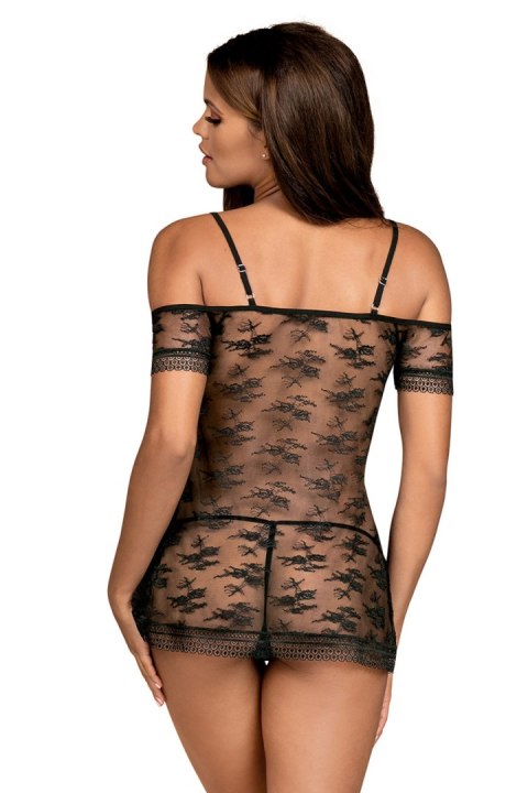 Komplet Model Jennifairy Babydoll Black - Obsessive